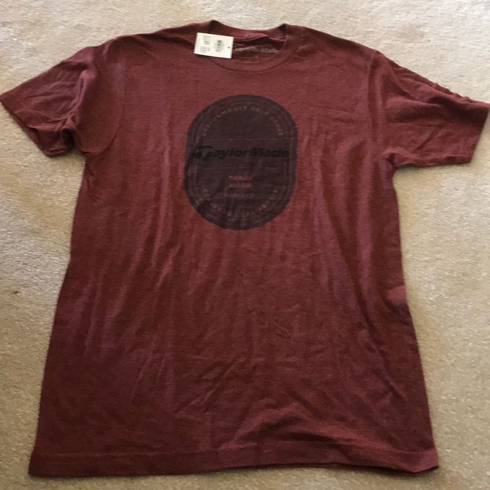 Maroon TaylorMade t shirt